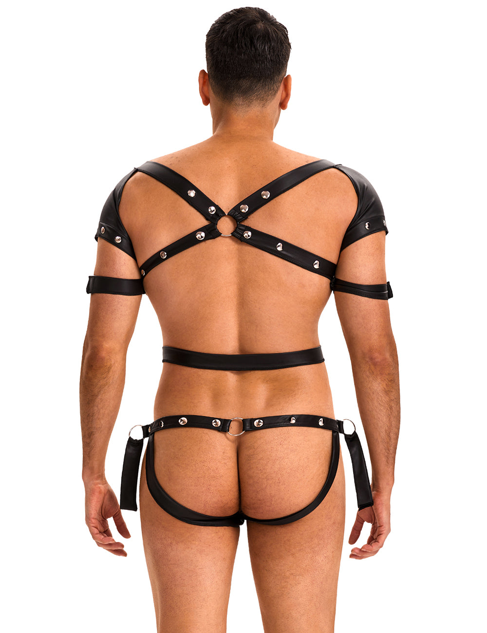 Oh Yeah - Harness Uomo Borchiato con Polsiere