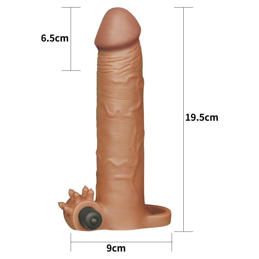 Manicotto vibrante per pene Pleasure X-Tender #5 Brown_B0O50_3