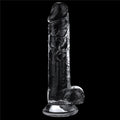 Dildo trasparente impeccabile da 7,5''