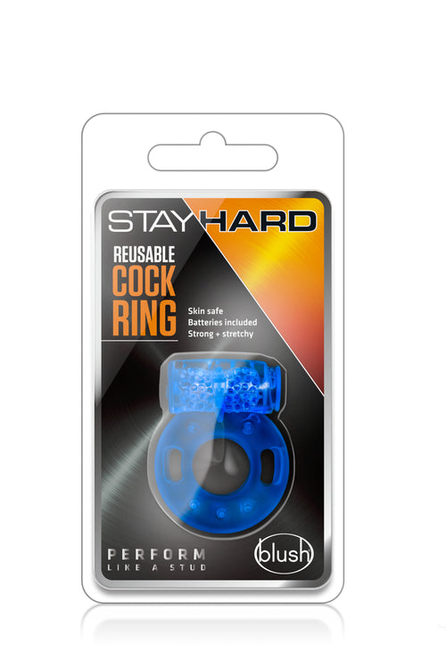 ANELLO PER IL PENE RIUTILIZZABILE STAY HARD BLU