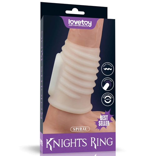Anello vibrante a spirale dei cavalieri (bianco) I