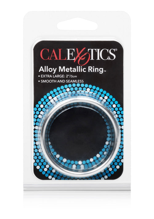 Anello in lega metallica extra large argento