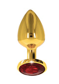 Plug anale con gioiello di diamante L oro