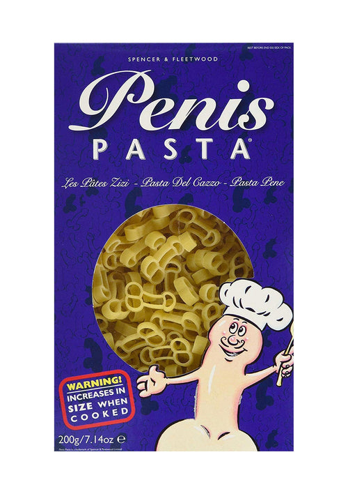 Assortimento di pasta a forma di pene
