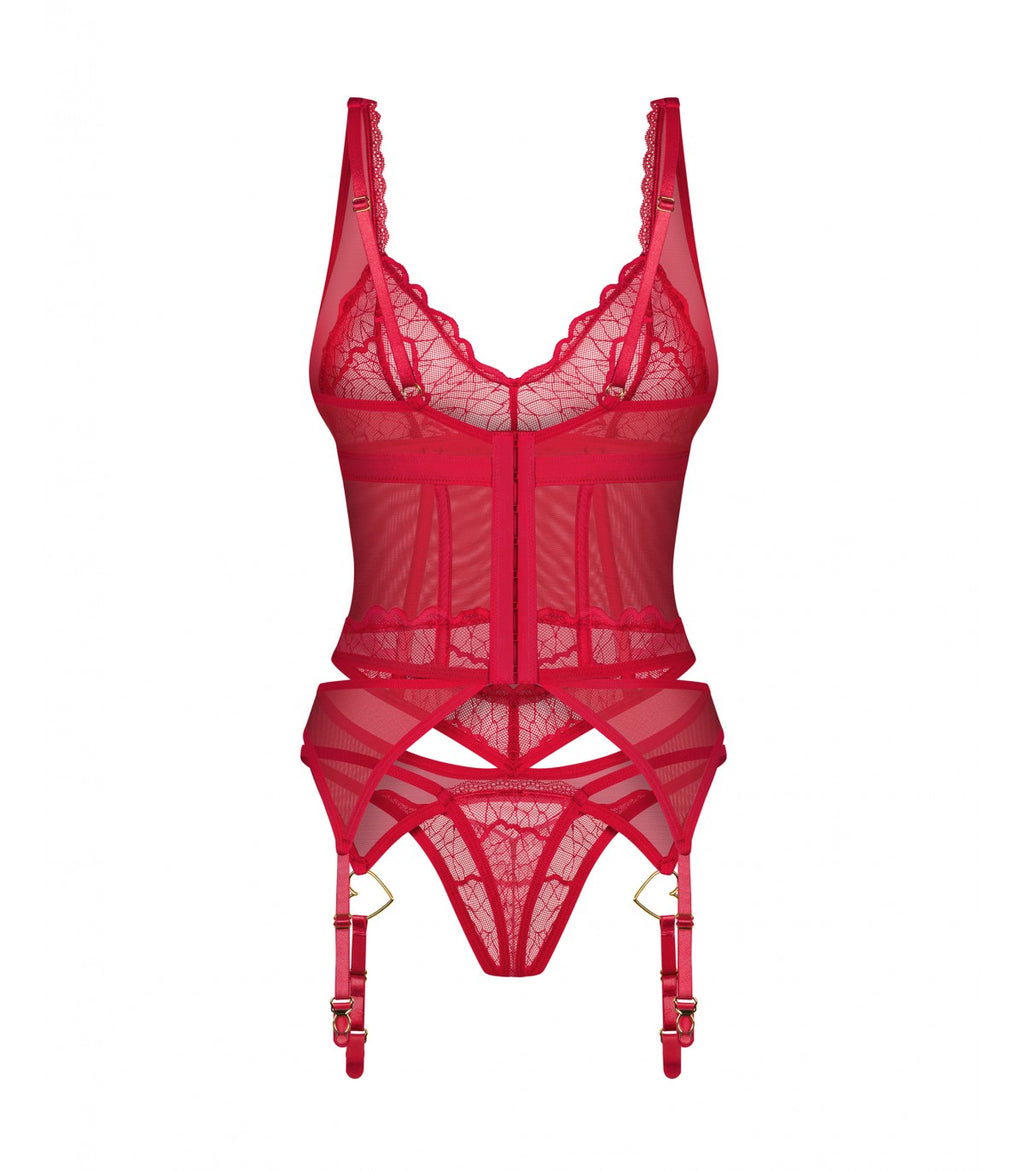 CORSETTO E PERIZOMA CUPIDE DESIR L/XL